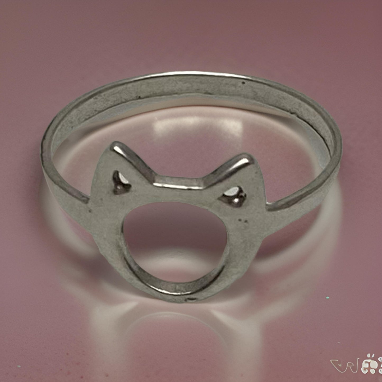 Anillo Plata Fina 925, Gato