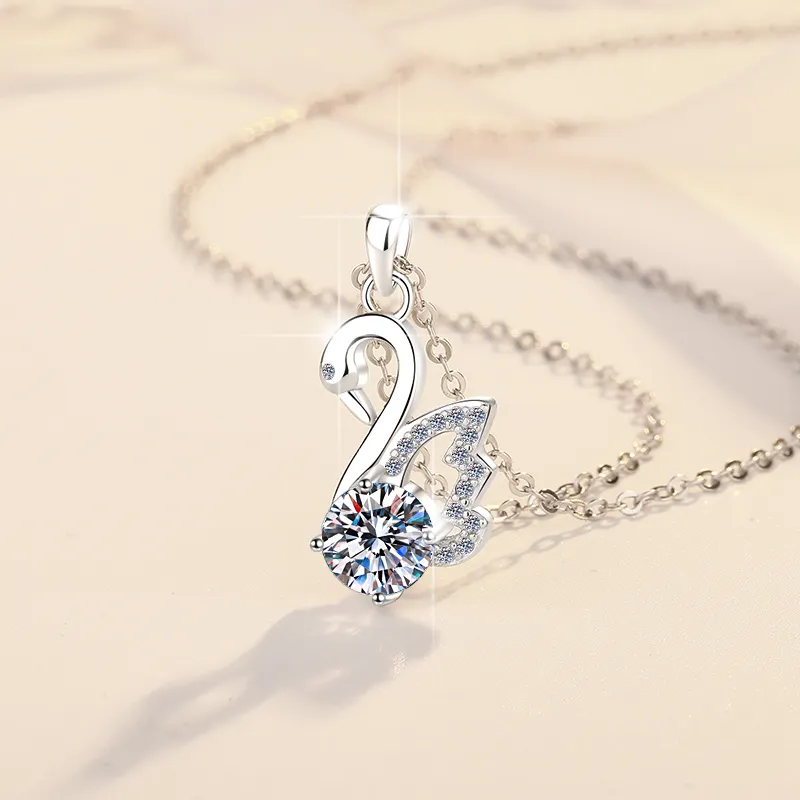 HK055_3 Moissanita Plata 925 Mujer Joyas SyE - Imagen 3